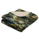 Verdigris Marble Sherpa Blanket, iBuyXi.com