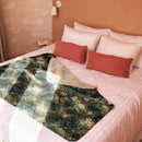 Verdigris Marble Sherpa Blanket, iBuyXi.com