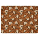 Burnt Umber Daisies Sherpa Blanket, iBuyXi.com