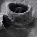 Sweatwear Mens Anti-pilling High Quality Knitted Turtleneck Sweater Slim Fit Lon