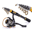 Telescopic Fishing Rod and Reel Combo