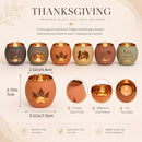 Thanksgiving Votive Candle Holder Set 6-Pack