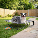 TIMBER RIDGE Outdoor Dog Bed, Cooling Elevated Pet Bed Portable Raised Dog Bed w