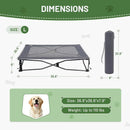 TIMBER RIDGE Outdoor Dog Bed, Cooling Elevated Pet Bed Portable Raised Dog Bed w