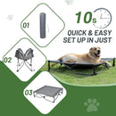 TIMBER RIDGE Outdoor Dog Bed, Cooling Elevated Pet Bed Portable Raised Dog Bed w