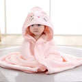 Toddler Hooded Bath Towel with Cartoon Hood