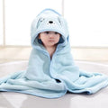 Toddler Hooded Bath Towel with Cartoon Hood