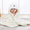 Toddler Hooded Bath Towel with Cartoon Hood