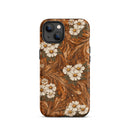 Burnt Umber Daisies Tough Case for iPhone, iBuyXi.com