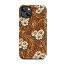 Burnt Umber Daisies Tough Case for iPhone, iBuyXi.com