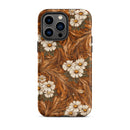 Burnt Umber Daisies Tough Case for iPhone, iBuyXi.com
