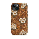Burnt Umber Daisies Tough Case for iPhone, iBuyXi.com