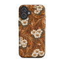 Burnt Umber Daisies Tough Case for iPhone, iBuyXi.com