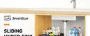 Under Sink Organizer 2 Tier Pull Out Sliding Cabinet Storage Rack