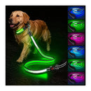 USB Rechargeable LED Dog Collar and Leash Set