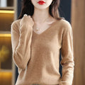 V-Neck Slim Knit Sweater