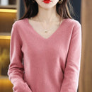 V-Neck Slim Knit Sweater