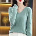 V-Neck Slim Knit Sweater