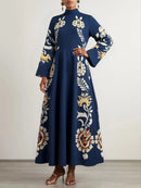 Vintage Floral Maxi Dress