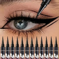 Waterproof Black Liquid Eyeliner 12-Pack Set