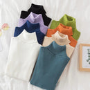 Women Turtleneck Sweater Knitted Soft Pullovers cashmere Jumpers Basic Solid Sof