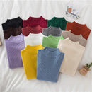 Women Turtleneck Sweater Knitted Soft Pullovers cashmere Jumpers Basic Solid Sof