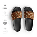 Burnt Umber Daisies Women's Slides, iBuyXi.com