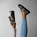 Verdigris Marble Women’s Slip-On Canvas Shoes, iBuyXi.com