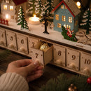 Wooden Christmas Village Advent Calendar