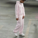 Zip-Up Hoodie Sweatsuit Set