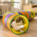 Zoe Extra Long Cat Tunnel Maze For Indoor Cats Double E Shaped Connectable Folda