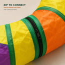 Zoe Extra Long Cat Tunnel Maze For Indoor Cats Double E Shaped Connectable Folda