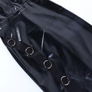 Chain Deep V-Neck High Rise Slit Party Maxi Dress, ibuyxi.com