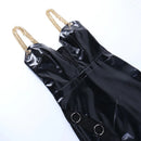 Chain Deep V-Neck High Rise Slit Party Maxi Dress, ibuyxi.com