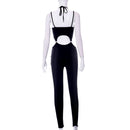 Bandage Cutout Backless Bodycon Jumpsuit, ibuyxi.com
