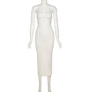 Elegant Spaghetti Strap Halter Backless Sleeveless Bodycon Maxi Dress, ibuyxi.com