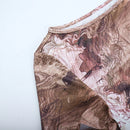 Ruffle Short Sleeve Crop Top Print Two Piece Party Dress Set, iBuyXi.com