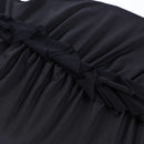 Ruffles Halter Bandage Sleeveless Backless Cutout Mini Dress, ibuyxi.com