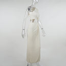 Sleeveless Backless Cutout Split Gown Maxi Dress, ibuyxi.com