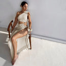 Sleeveless Backless Cutout Split Gown Maxi Dress, ibuyxi.com