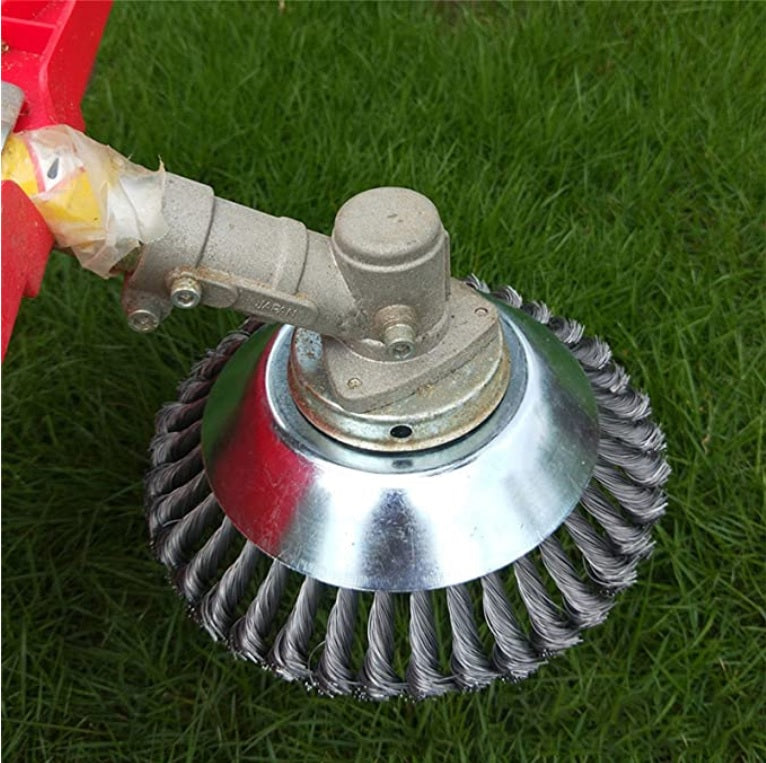 Steel Wire Grass Trimmer Head Rounded Edge Weed Trimmer,Head Grass Brush Removal Grass Tray Plate For Lawnmower,iBuyXi.com