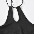 Elegant Halter Bandage Cut Out Sleeveless Backless Maxi Dress, ibuyxi.com