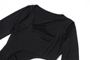 Bandage Cutout Backless Long Sleeve Bodycon Mini Dress, ibuyxi.com