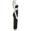 Elegant Spaghetti Strap Halter Backless Sleeveless Bodycon Maxi Dress, ibuyxi.com