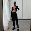 High Rise Cutout Long Sleeve Bodysuit, ibuyxi.com