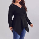 Plus Size Blouse Shirt V Neck Lace Patchwork Irregular Blouse Black ,Plus Size Short Midi Dress, Rose Floral O Neck, Casual Tunic Dress, 4XL 5XL Plus Size Party Dress, Summer Mesh See Through, Long Sleeve Polka Dot, Sexy Club Dress Black Maxi Long Dresses, Plus Size Lace, Rose Floral Summer Dress, Zipper O Neck, Three Quarter Sleeve Casual Tunic Dress, Knee Length Plus Size Short Midi Dresses,iBuyXi.com