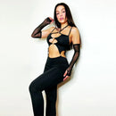 Bandage Cutout Backless Bodycon Jumpsuit, ibuyxi.com