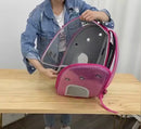 2-1 Portable Transparent Trolley Backpack Cat Carrier, ibuyxi.com