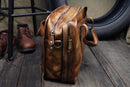 Vintage Genuine Leather large tote duffle bag, ibuyxi.com