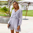  A-Line Short Sleeve V-Neck Maxi Dress, Pleated Elegant Party Dress,Belted Loose Maxi, Spring Dress Beading Pleated Elegant Party Dress Belted Loose Oversized Plus Size Women Clothing ,iBuyXi.com